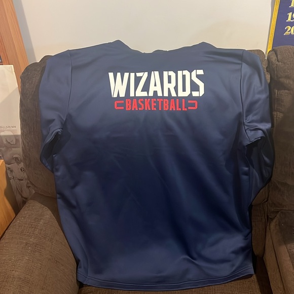 Fanatics NBA Washington Wizards Blue and Red Full Zip Hoodie - Picture 4 of 5